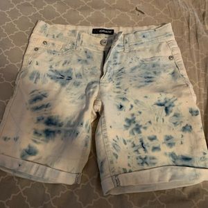 Tie Die Jordache Jean Shorts
